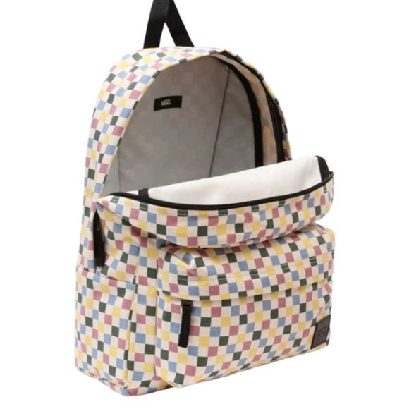 VANS Deana III Backpack Multicolor Zip Pockets School Skate VN00021MXZP - Picture 4 of 5